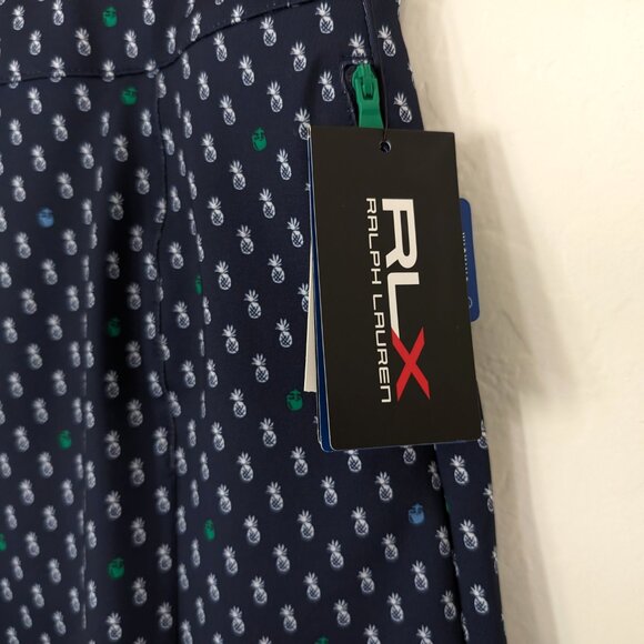 RLX RALPH LAUREN Skort Girls L (12-14) Navy Elite Wicking Pineapple Pull On - Picture 3 of 14